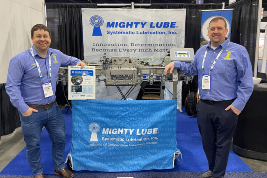 Mighty Lube booth at 2024 IPPE Expo